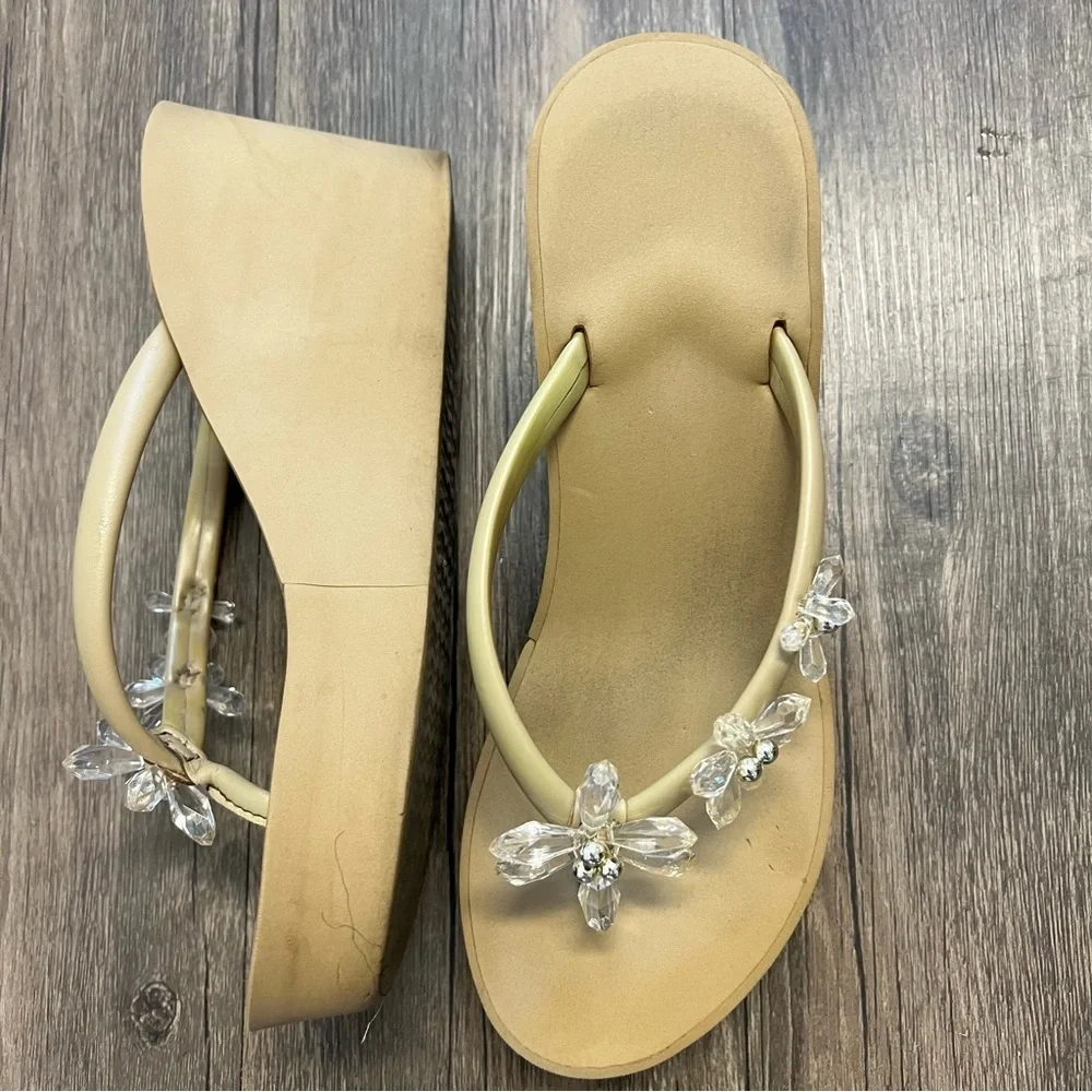 MMbyzhuo Platform Flip Flops Wedges Sandals flip flop Shoes Summer Comfy Thong 8